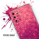 Unfocused Pink Glimmer - Premium Vinyl Skin Decal for Samsung Galaxy S25 Ultra, S24, S23, S22 & All Galaxy S Models