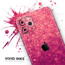 Unfocused Pink Glimmer - Protective Skin Wrap & Decal – Compatible with iPhone SE to iPhone 17 Pro Max (All Models)