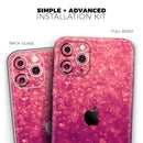 Unfocused Pink Glimmer - Protective Skin Wrap & Decal – Compatible with iPhone SE to iPhone 17 Pro Max (All Models)