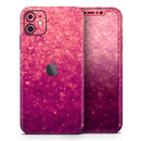 Unfocused Pink Glimmer - Protective Skin Wrap & Decal – Compatible with iPhone SE to iPhone 17 Pro Max (All Models)
