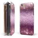 Unfocused Pink Sparkling Orbs iPhone 6/6s or 6/6s Plus 2-Piece Hybrid INK-Fuzed Case