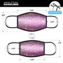 Unfocused Pink Sparkling Orbs - Made in USA Mouth Cover Unisex Anti-Dust Cotton Blend Reusable & Washable Face Mask with Adjustable Sizing for Adult or Child