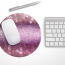 Unfocused Pink Sparkling Orbs// WaterProof Rubber Foam Backed Anti-Slip Mouse Pad for Home Work Office or Gaming Computer Desk