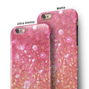 Unfocused Pink and Gold Orbs iPhone 6/6s or 6/6s Plus 2-Piece Hybrid INK-Fuzed Case