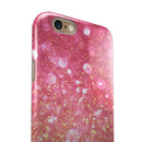 Unfocused Pink and Gold Orbs iPhone 6/6s or 6/6s Plus 2-Piece Hybrid INK-Fuzed Case