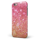 Unfocused Pink and Gold Orbs iPhone 6/6s or 6/6s Plus 2-Piece Hybrid INK-Fuzed Case