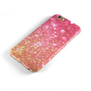 Unfocused Pink and Gold Orbs iPhone 6/6s or 6/6s Plus 2-Piece Hybrid INK-Fuzed Case