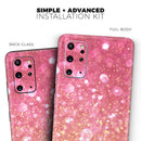 Unfocused Pink and Gold Orbs - Premium Vinyl Skin Decal for Samsung Galaxy S25 Ultra, S24, S23, S22 & All Galaxy S Models