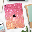 Unfocused Pink and Gold Orbs - Full Body Skin Decal for the Apple iPad Pro 12.9", 11", 10.5", 9.7", Air or Mini (All Models Available)