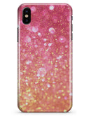 Unfocused Pink and Gold Orbs - iPhone X Clipit Case