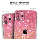 Unfocused Pink and Gold Orbs - Protective Skin Wrap & Decal – Compatible with iPhone SE to iPhone 17 Pro Max (All Models)