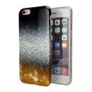 Unfocused Silver Sparkle with Gold Orbs iPhone 6/6s or 6/6s Plus 2-Piece Hybrid INK-Fuzed Case