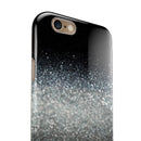 Unfocused Silver Sparkle with Gold Orbs iPhone 6/6s or 6/6s Plus 2-Piece Hybrid INK-Fuzed Case