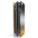 Unfocused Silver Sparkle with Gold Orbs iPhone 6/6s or 6/6s Plus 2-Piece Hybrid INK-Fuzed Case