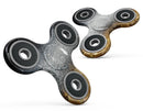 Unfocused Silver Sparkle with Gold Orbs Full-Body Fidget Spinner Skin-Kit