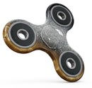 Unfocused Silver Sparkle with Gold Orbs Full-Body Fidget Spinner Skin-Kit