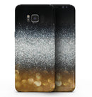 Unfocused Silver Sparkle with Gold Orbs - Samsung Galaxy S8 Full-Body Skin Kit