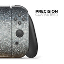 Unfocused Silver Sparkle with Gold Orbs // Skin Decal Wrap Kit for Nintendo Switch Console & Dock, Joy-Cons, Pro Controller, Lite, 3DS XL, 2DS XL, DSi, or Wii - Vinyl Skin Wrap for Nintendo Switch 2, OLED, Lite, Pro Controller, Wii & Classic Handhelds