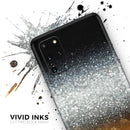 Unfocused Silver Sparkle with Gold Orbs - Skin-Kit for the Samsung Galaxy S-Series S20, S20 Plus, S20 Ultra , S10 & others (All Galaxy Devices Available)
