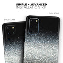 Unfocused Silver Sparkle with Gold Orbs - Skin-Kit for the Samsung Galaxy S-Series S20, S20 Plus, S20 Ultra , S10 & others (All Galaxy Devices Available)