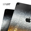 Unfocused Silver Sparkle with Gold Orbs - Full Body Skin Decal for the Apple iPad Pro 12.9", 11", 10.5", 9.7", Air or Mini (All Models Available)