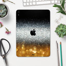 Unfocused Silver Sparkle with Gold Orbs - Full Body Skin Decal for the Apple iPad Pro 12.9", 11", 10.5", 9.7", Air or Mini (All Models Available)