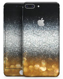Unfocused Silver Sparkle with Gold Orbs - Skin-kit for the iPhone 8 or 8 Plus