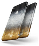 Unfocused Silver Sparkle with Gold Orbs - Skin-kit for the iPhone 8 or 8 Plus