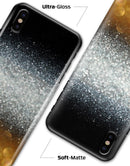 Unfocused Silver Sparkle with Gold Orbs - iPhone X Clipit Case