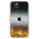 Unfocused Silver Sparkle with Gold Orbs - Protective Skin Wrap & Decal – Compatible with iPhone SE to iPhone 17 Pro Max (All Models)