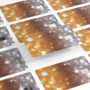 Unfocused Silver and Gold =Glowing Orbs of Light - Premium Protective Decal Skin-Kit for the Apple Credit Card