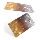 Unfocused Silver and Gold =Glowing Orbs of Light - Premium Protective Decal Skin-Kit for the Apple Credit Card