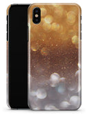 Unfocused Silver and Gold =Glowing Orbs of Light - iPhone X Clipit Case