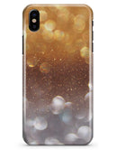 Unfocused Silver and Gold =Glowing Orbs of Light - iPhone X Clipit Case