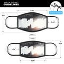 Upside Down Electric City - Made in USA Mouth Cover Unisex Anti-Dust Cotton Blend Reusable & Washable Face Mask with Adjustable Sizing for Adult or Child