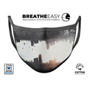 Upside Down Electric City - Made in USA Mouth Cover Unisex Anti-Dust Cotton Blend Reusable & Washable Face Mask with Adjustable Sizing for Adult or Child