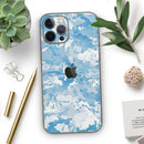 VEIL CAMO - Cloud Blue // Full-Body Skin Decal Wrap Cover for Apple iPhone 12, 12 Pro Max, Mini, 11, XR, XS, 7 or 8 Plus, SE + (All Models)