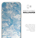 VEIL CAMO - Cloud Blue // Full-Body Skin Decal Wrap Cover for Apple iPhone 12, 12 Pro Max, Mini, 11, XR, XS, 7 or 8 Plus, SE + (All Models)