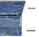 VEIL CAMO - Spectre Blue // Skin Decal Wrap Kit Compatible with the Apple MacBook Pro, Pro with Touch Bar or Air (11, 12, 13, 15 & 16" - All Versions Available)