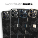 VEIL CAMO - Tac Black // Full-Body Skin Decal Wrap Cover for Apple iPhone 12, 12 Pro Max, Mini, 11, XR, XS, 7 or 8 Plus, SE + (All Models)