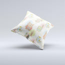 Various Cartoon Owls Pattern ink-Fuzed Decorative Throw Pillow