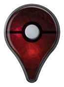 Varying Shades of Red Geometric Shapes Pokémon GO Plus Vinyl Protective Decal Skin Kit