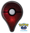 Varying Shades of Red Geometric Shapes Pokémon GO Plus Vinyl Protective Decal Skin Kit
