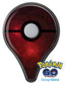 Varying Shades of Red Geometric Shapes Pokémon GO Plus Vinyl Protective Decal Skin Kit