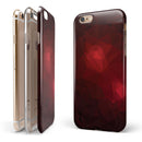 Varying Shades of Red Geometric Shapes iPhone 6/6s or 6/6s Plus 2-Piece Hybrid INK-Fuzed Case