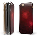 Varying Shades of Red Geometric Shapes iPhone 6/6s or 6/6s Plus 2-Piece Hybrid INK-Fuzed Case