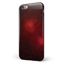 Varying Shades of Red Geometric Shapes iPhone 6/6s or 6/6s Plus 2-Piece Hybrid INK-Fuzed Case