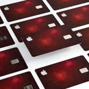 Varying Shades of Red Geometric Shapes - Premium Protective Decal Skin-Kit for the Apple Credit Card