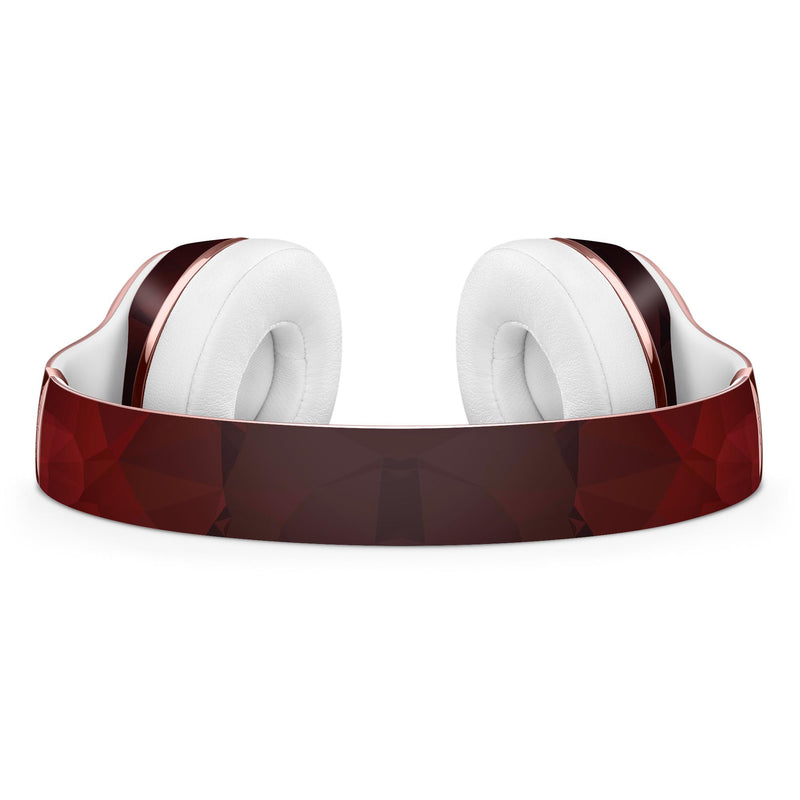 Varying Shades of Red Geometric Shapes Full-Body Skin Kit for the Beats by Dre Solo 3 Wireless Headphones