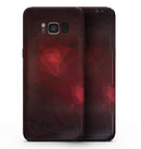 Varying Shades of Red Geometric Shapes - Samsung Galaxy S8 Full-Body Skin Kit